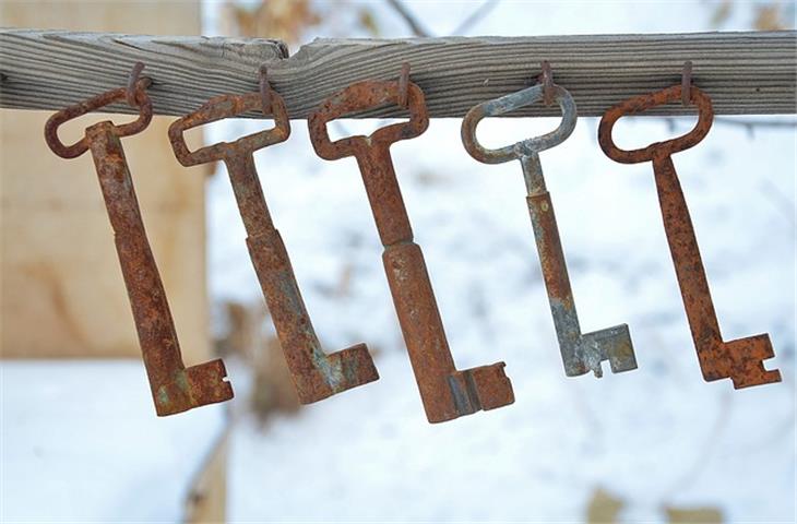 parts of a door key lock