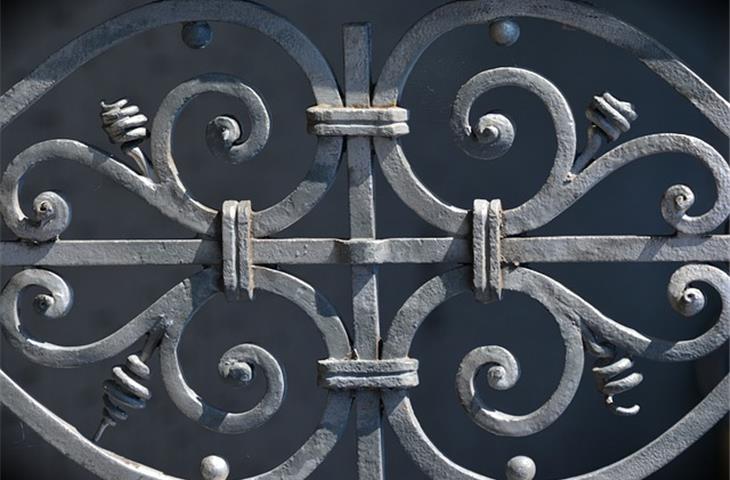 wrought iron gate hinges