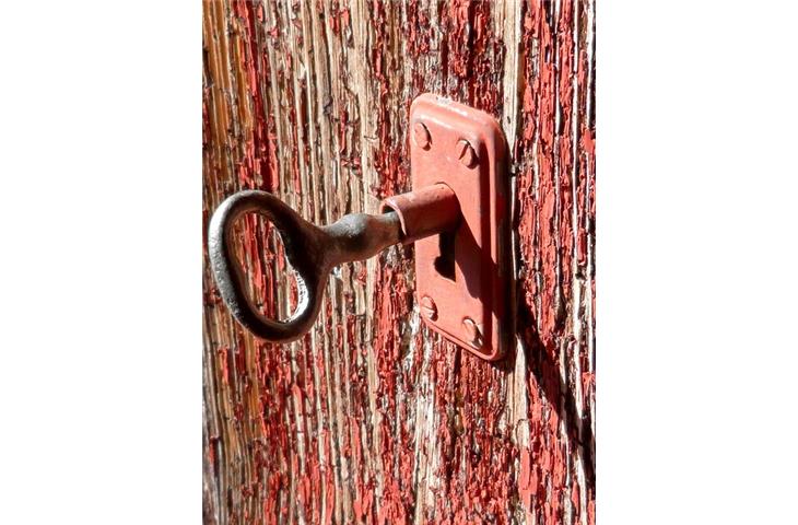 lock with key for door