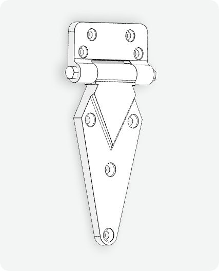 XG02-128: 3D Design of a Heavy-Duty Hinge