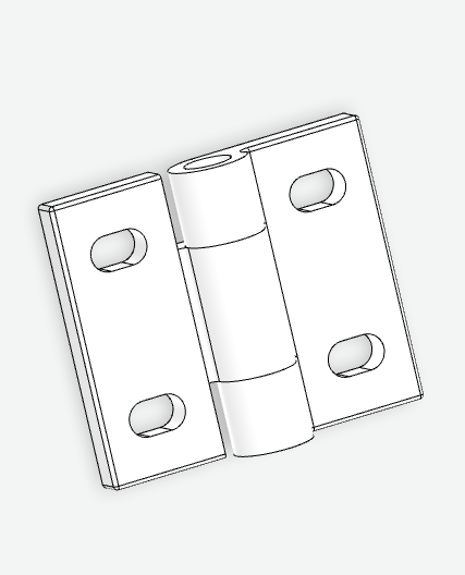 XG02-124 Lift-Off Hinges 3D Design