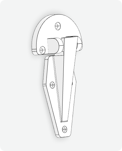 XG02-122: 3D Design of a Heavy-Duty Hinge