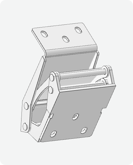 XG02-015 Concealed Hinge 3D Design