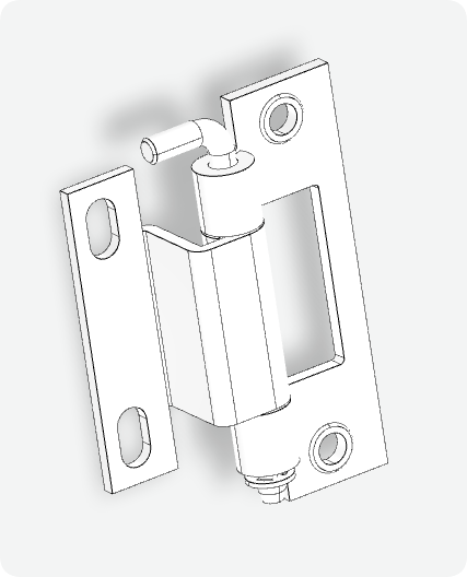 XG02-043 Concealed Hinge 3D Design