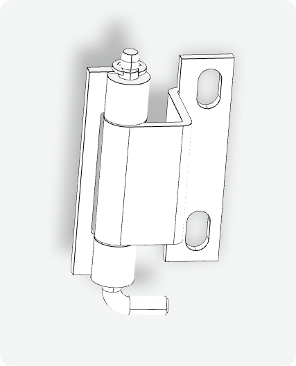 XG02-043 Concealed Hinge 3D Design