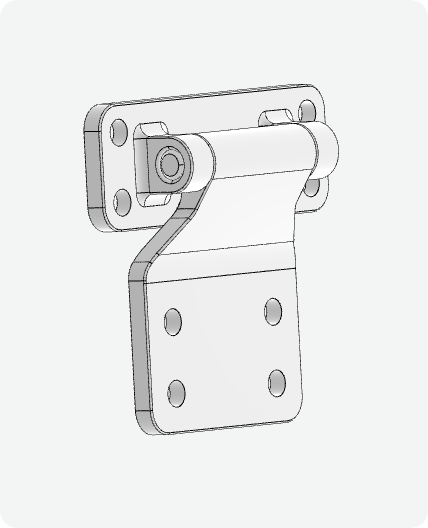 XG02-121: 3D Design of a Heavy-Duty Hinge
