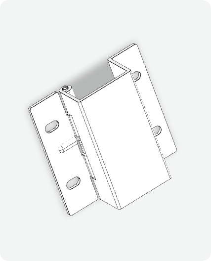 XG02-086 Concealed Hinge 3D Design
