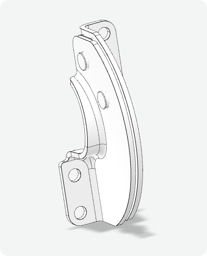 XG02-012 Concealed Hinge 3D Design